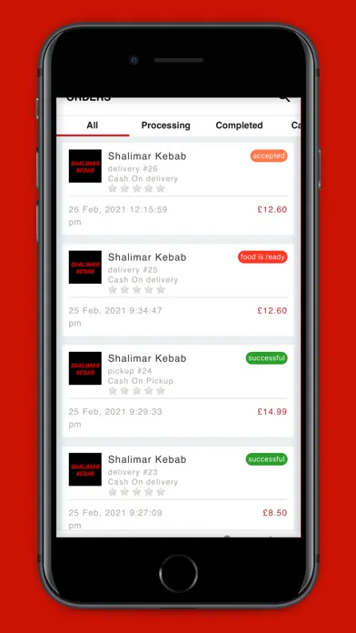 Tangkapan skrin Shalimar Kebab