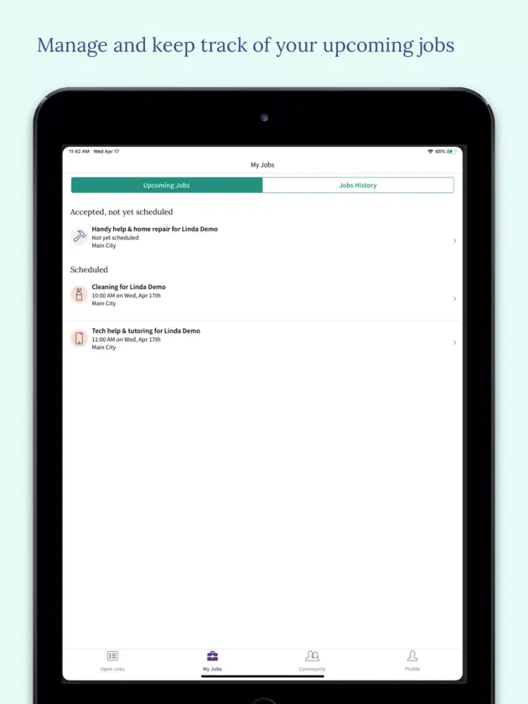 Capturas de tela do Umbrella – Help Your Community iPad 