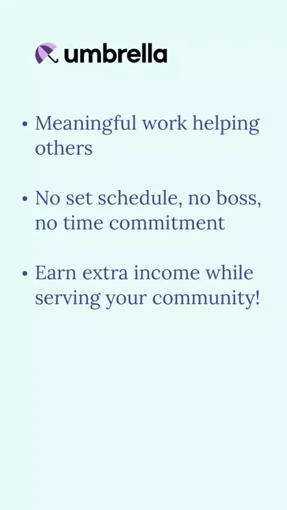 Capturas de tela do Umbrella – Help Your Community