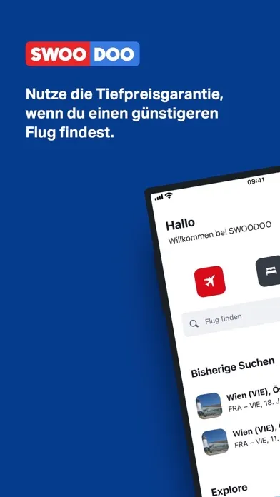 ภาพหน้าจอของ SWOODOO: Flüge, Hotels & Autos