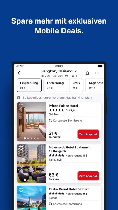 ภาพหน้าจอของ SWOODOO: Flüge, Hotels & Autos