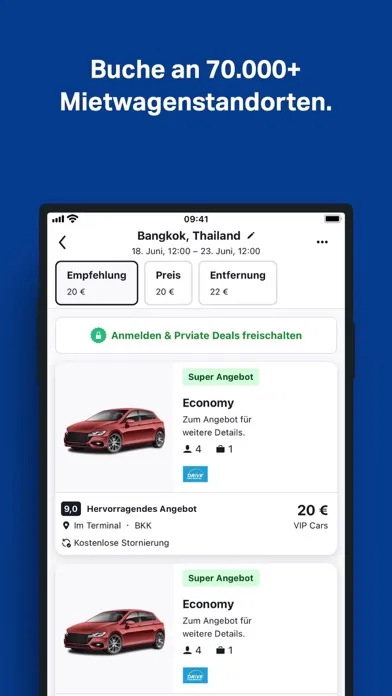 ภาพหน้าจอของ SWOODOO: Flüge, Hotels & Autos