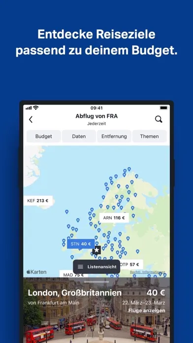 ภาพหน้าจอของ SWOODOO: Flüge, Hotels & Autos