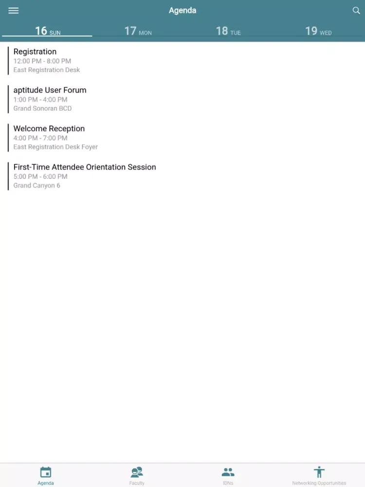 Zrzuty ekranu IDN Summit iPad 