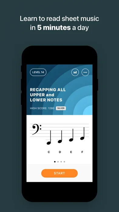 Ảnh chụp màn hình của Flourish: Music Note Trainer