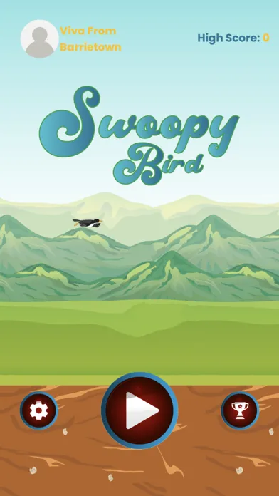 ภาพหน้าจอของ Swoopy Bird