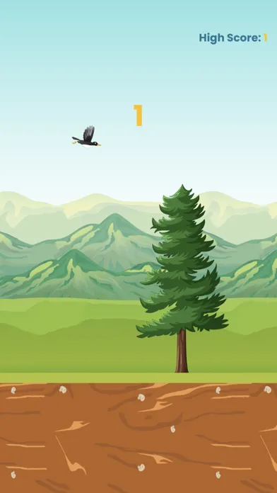 ภาพหน้าจอของ Swoopy Bird