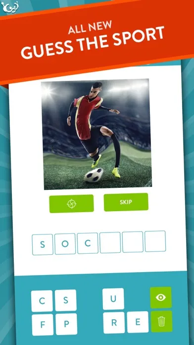 Tangkapan skrin Swoosh! Guess The Sport Quiz Game With a Twist - New Free Word Game by Wubu