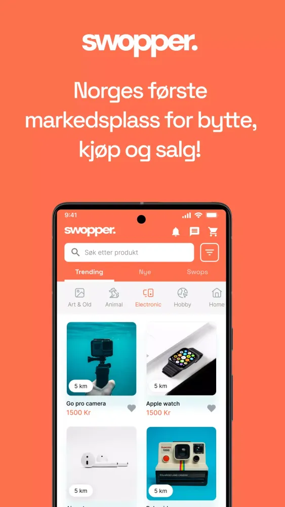 Capturas de pantalla de Swopper - kjøp, selg, bytt!
