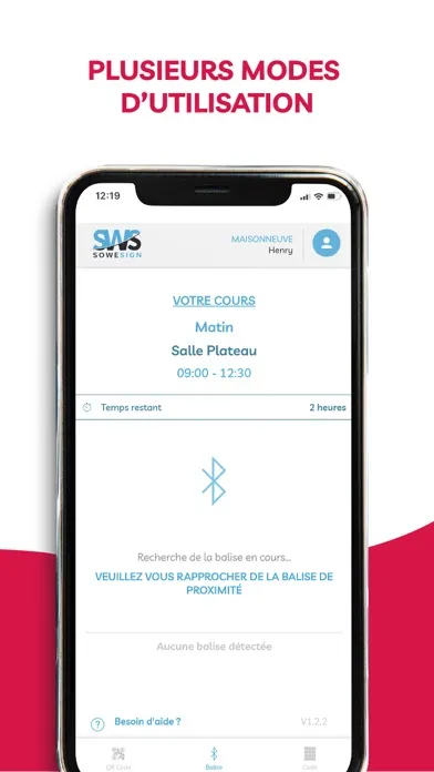 Capturas de tela do SWS Student