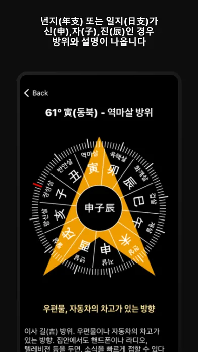 Capturas de pantalla de 신살방위 나침반