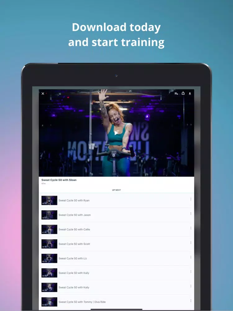 SweatCycle OnDemand iPad  স্ক্রিনশট