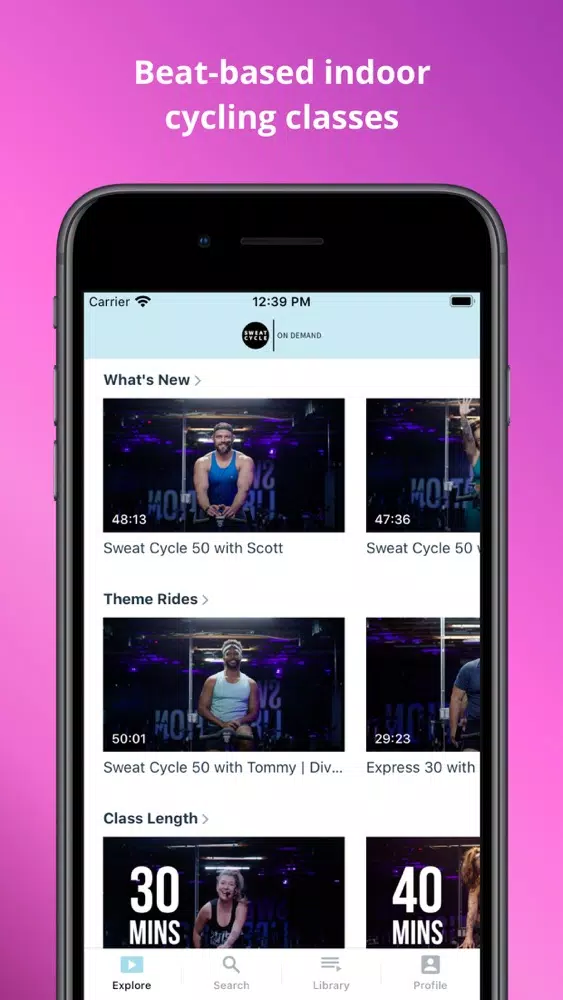 SweatCycle OnDemand স্ক্রিনশট