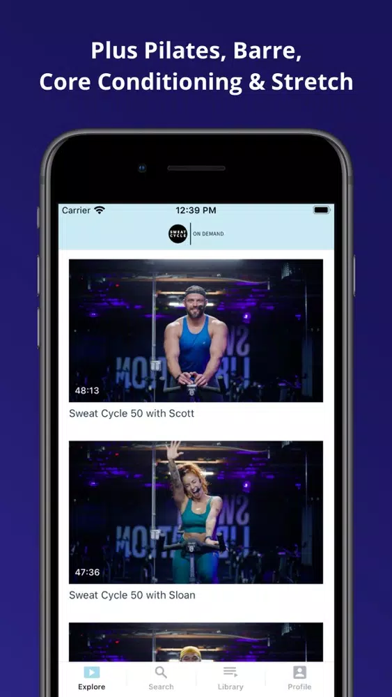 SweatCycle OnDemand স্ক্রিনশট