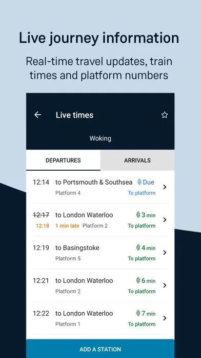Capturas de tela do South Western Railway