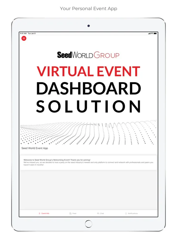 Zrzuty ekranu Seed World Virtual Event App iPad 