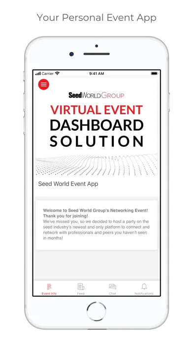 Zrzuty ekranu Seed World Virtual Event App