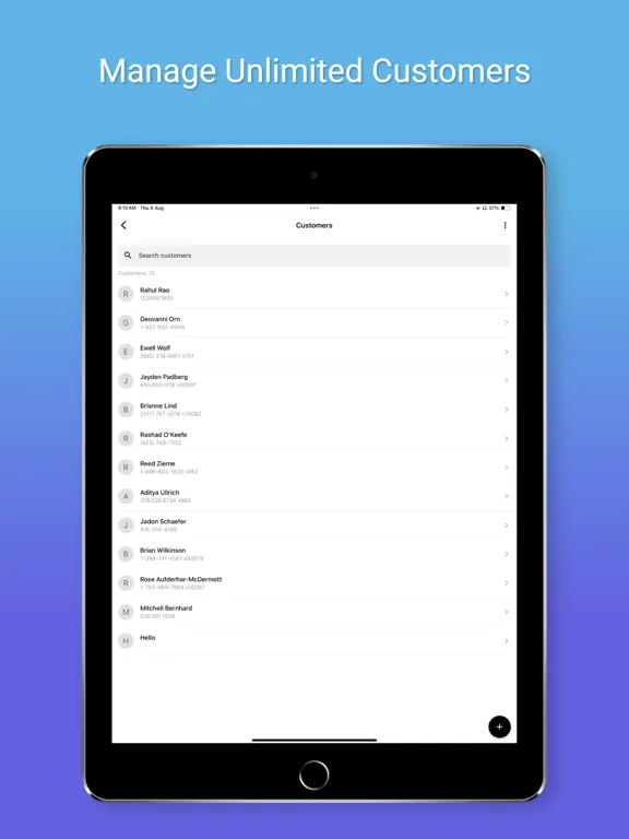 Invoice maker, small business iPad 應用截圖