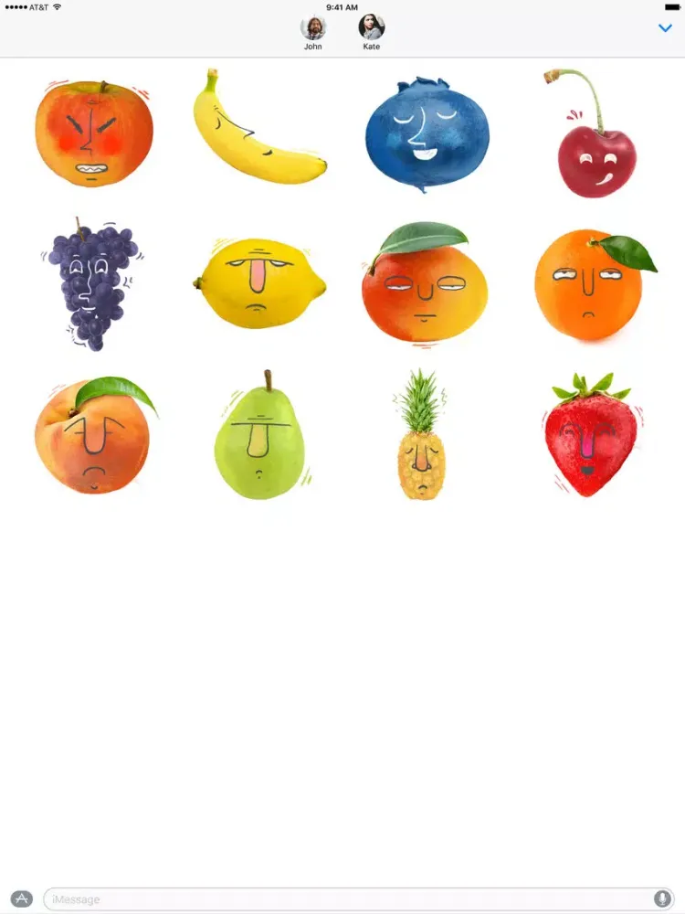 Captures d'écran de Fruitji - Real Fruit Emoji iPad 