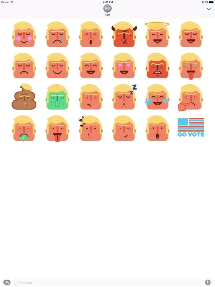 Trump Emoji Pack iPad  Screenshots