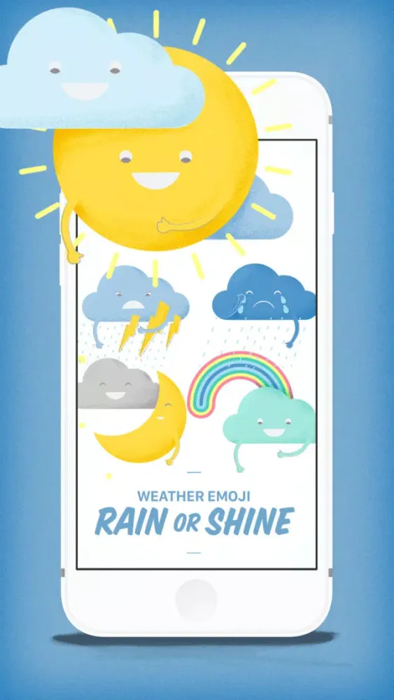 Weather Emoji Rain or Shine 스크린샷