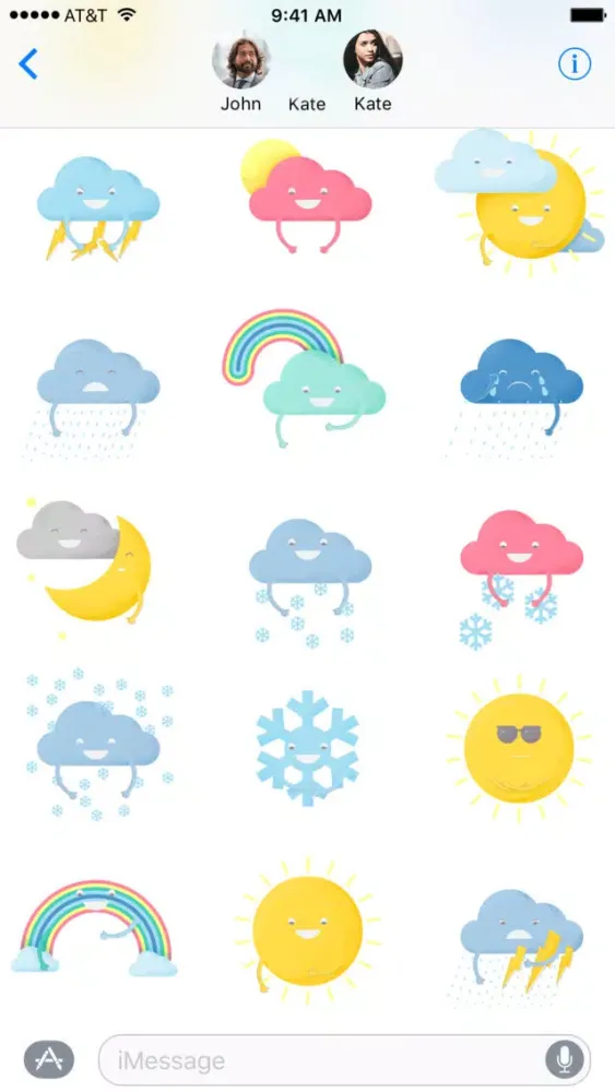 Weather Emoji Rain or Shine 스크린샷