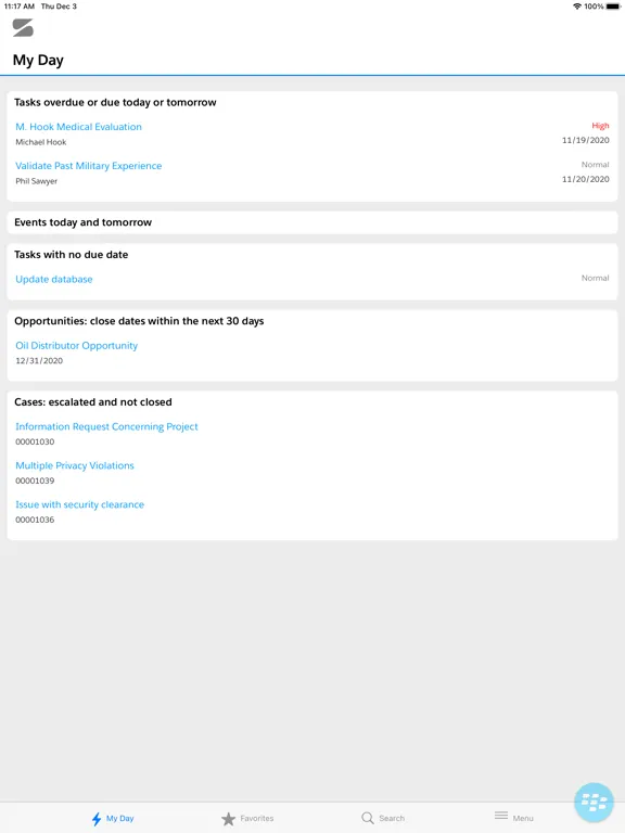 Swyft Mobile for Salesforce iPad  স্ক্রিনশট
