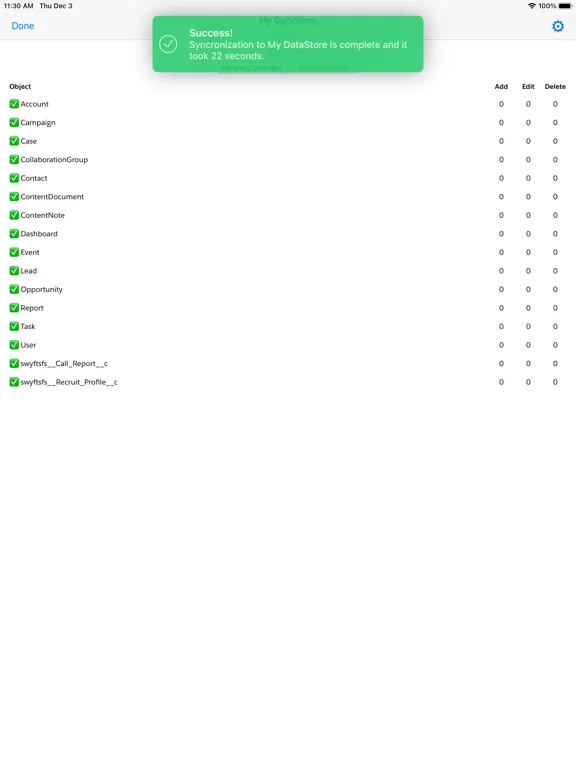 Swyft Mobile for Salesforce iPad  স্ক্রিনশট