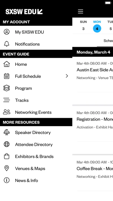 SXSW EDU® GO- 2024 Event Guide Screenshots