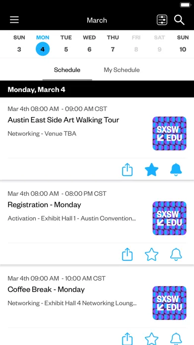 SXSW EDU® GO- 2024 Event Guide Screenshots