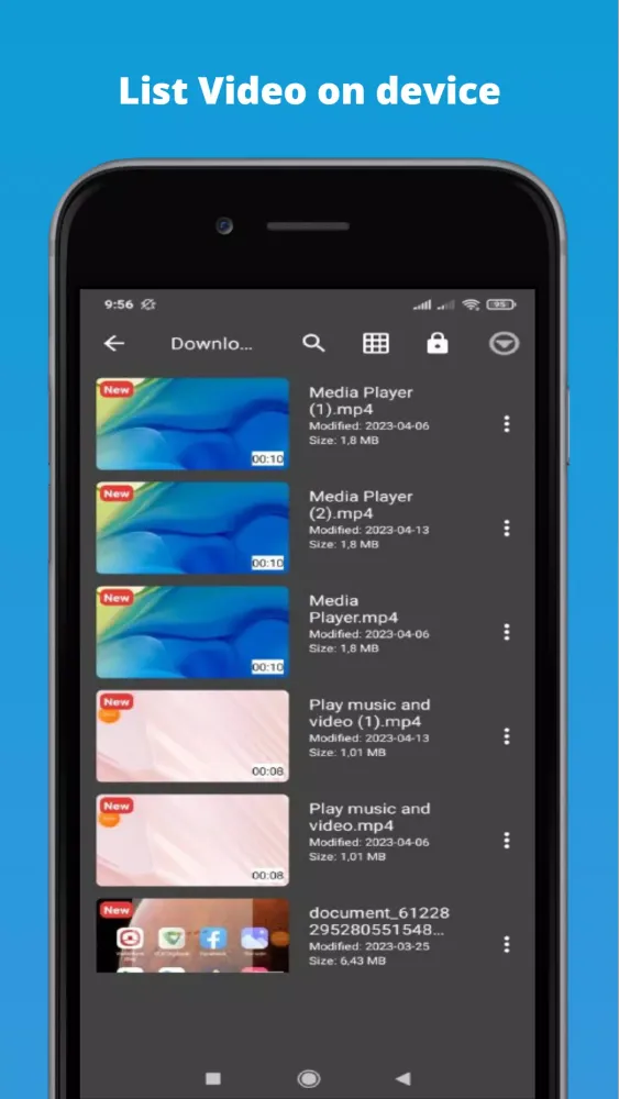 Capturas de tela do Video Player HD