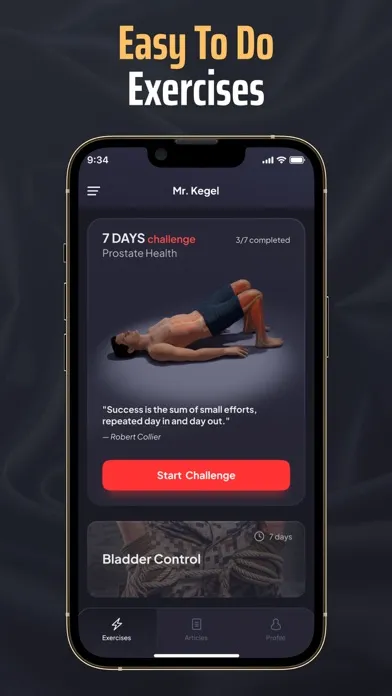 Capturas de pantalla de Mr Kegel: Men's Health Trainer