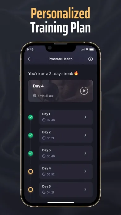 Capturas de pantalla de Mr Kegel: Men's Health Trainer