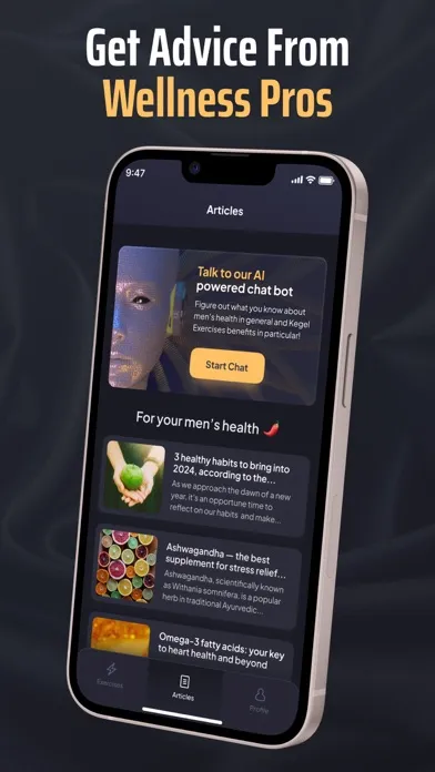 Capturas de pantalla de Mr Kegel: Men's Health Trainer