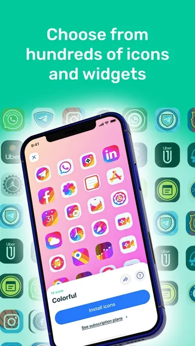 Capturas de tela do Widget-fy: Custom Icon Packs