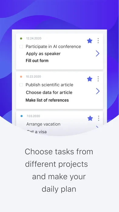 Capturas de pantalla de WinGo Plan: projects & goals