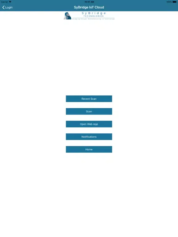 Zrzuty ekranu SyBridge IoT Cloud iPad 