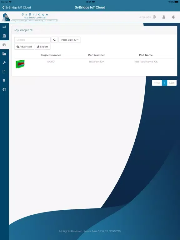 Zrzuty ekranu SyBridge IoT Cloud iPad 