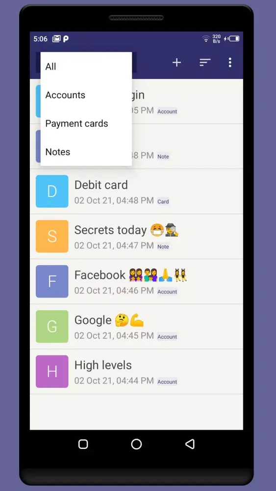 Password Manager Screenshots