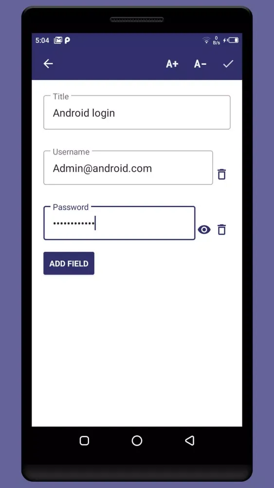 Password Manager Screenshots