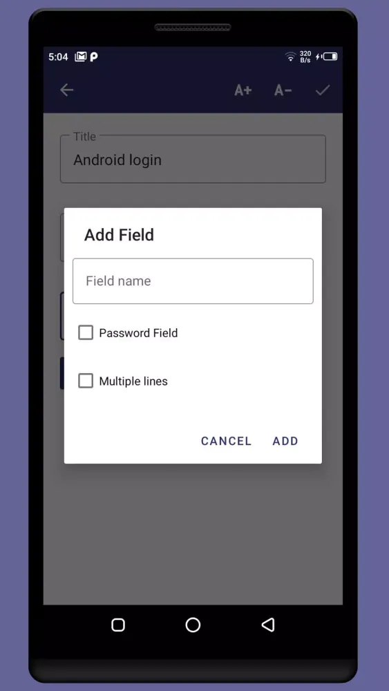 Password Manager Screenshots