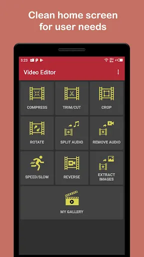 Video Cutter, compressor, crop Screenshots