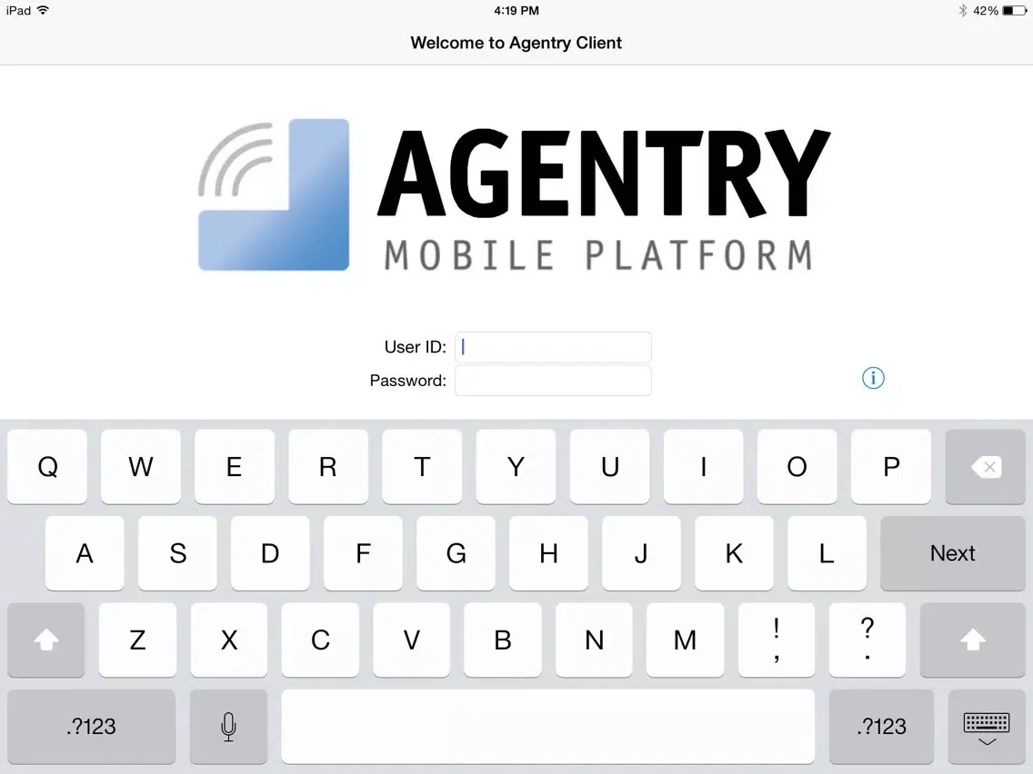 Agentry iPad  Ekran Görüntüleri