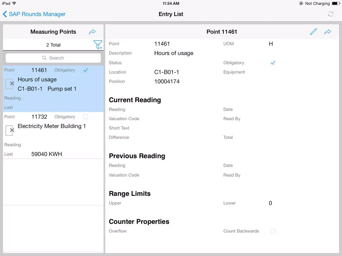 SAP Rounds Manager iPad  Ekran Görüntüleri