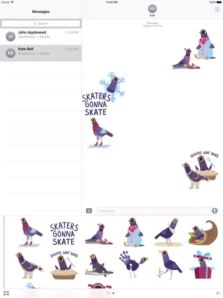 Capturas de pantalla de Trash Doves Holiday iPad 