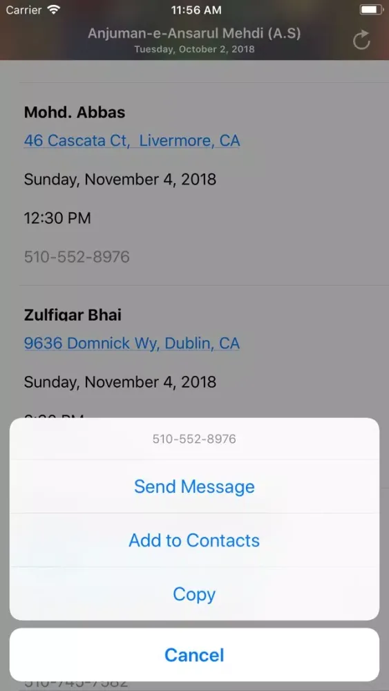 Capturas de pantalla de Anjuman-e-Ansarul Mehdi (A.S)
