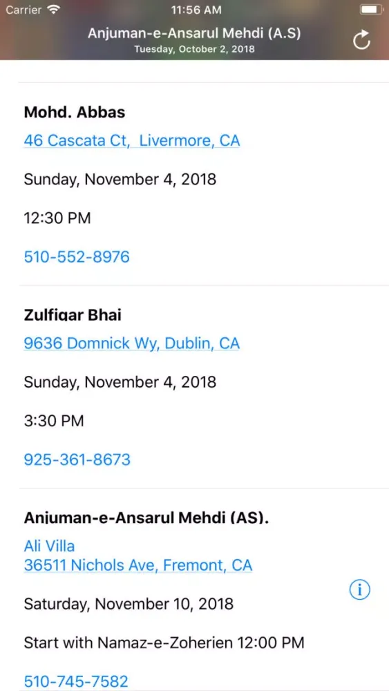 Capturas de pantalla de Anjuman-e-Ansarul Mehdi (A.S)