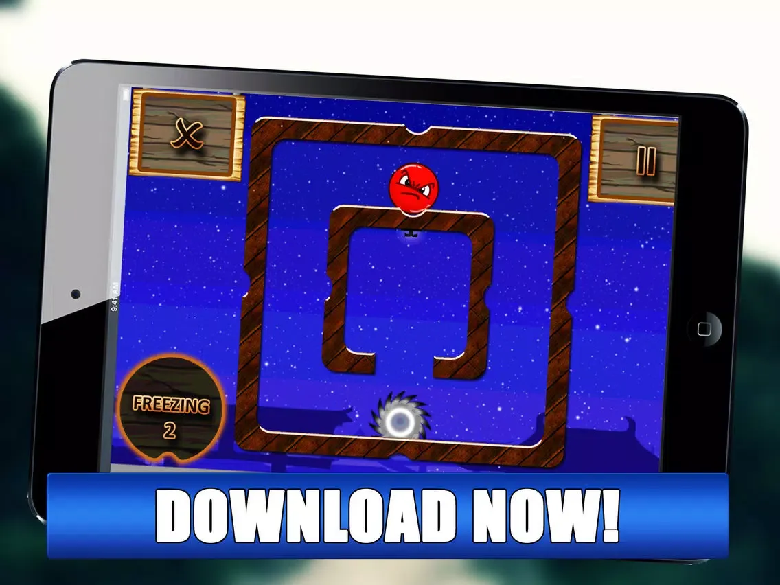 Bouncy Red Ball Freezing iPad  Screenshots