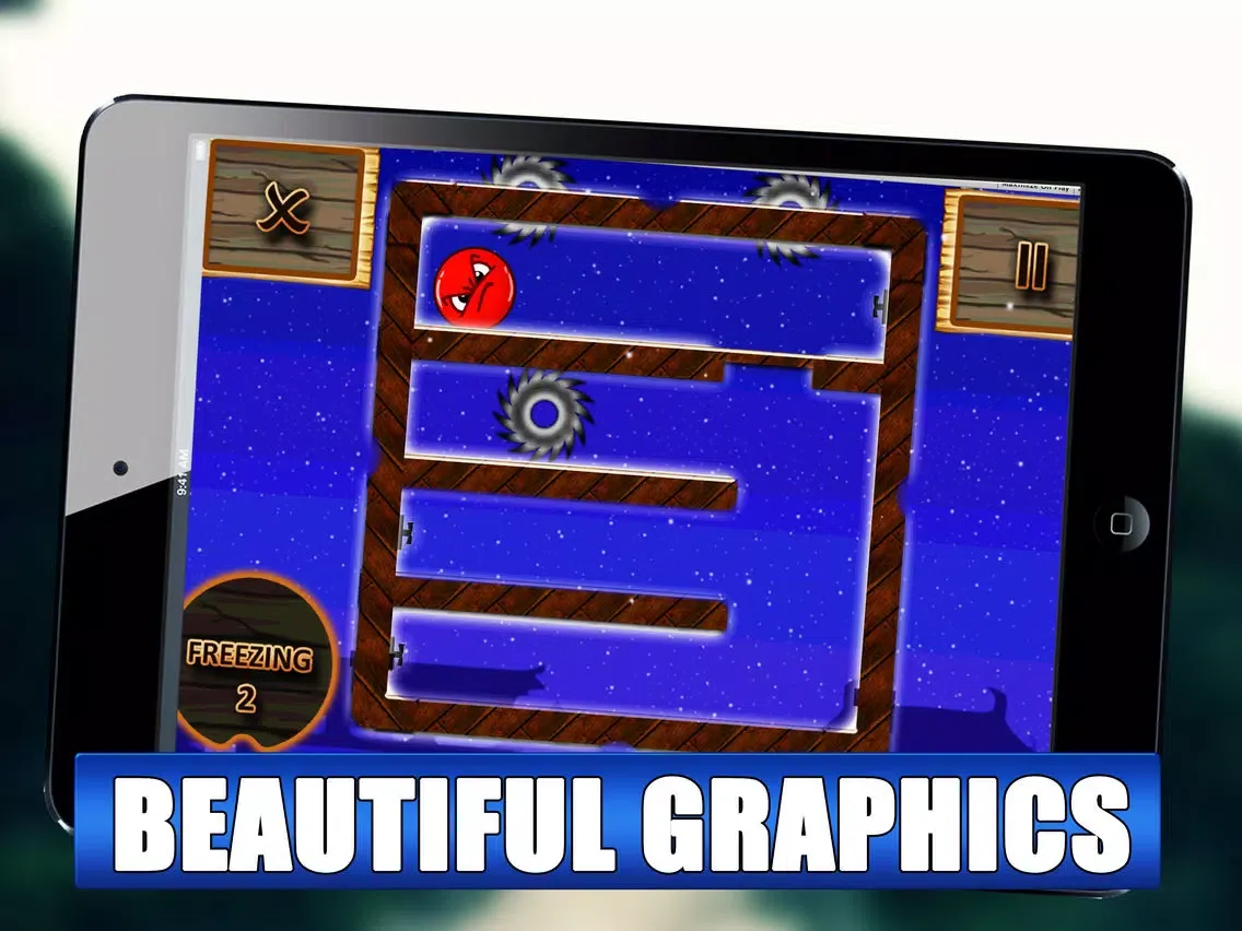 Bouncy Red Ball Freezing iPad  Screenshots
