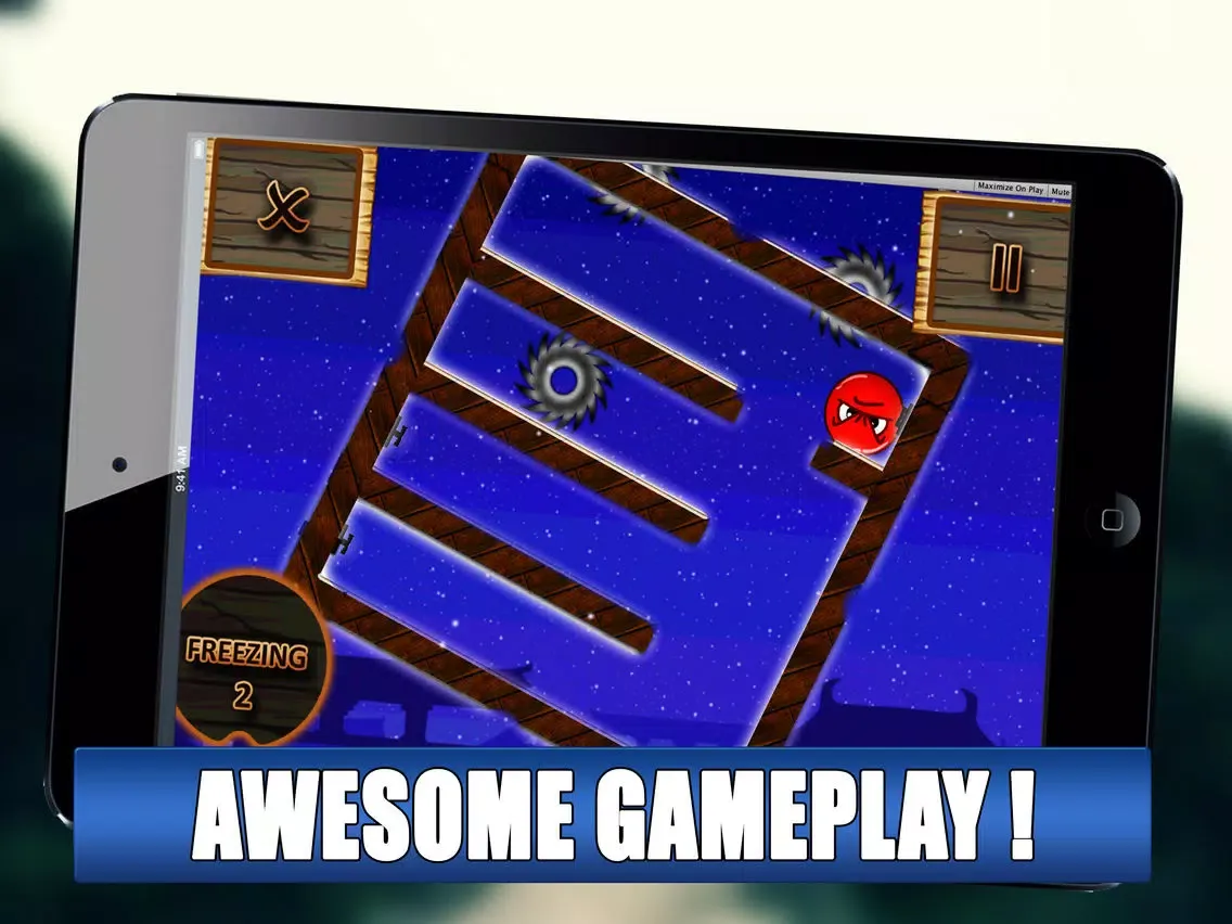 Zrzuty ekranu Bouncy Red Ball Freezing Pro iPad 